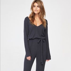 Spiritual Gangster Long Sleeve Pant Grey jumpsuit
